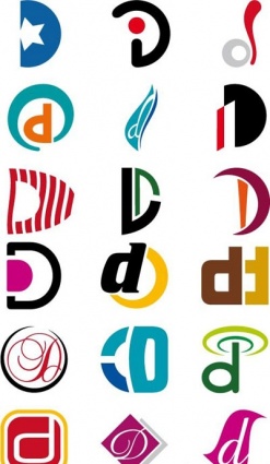Alphabetical Logo Design Concepts. Letter D
