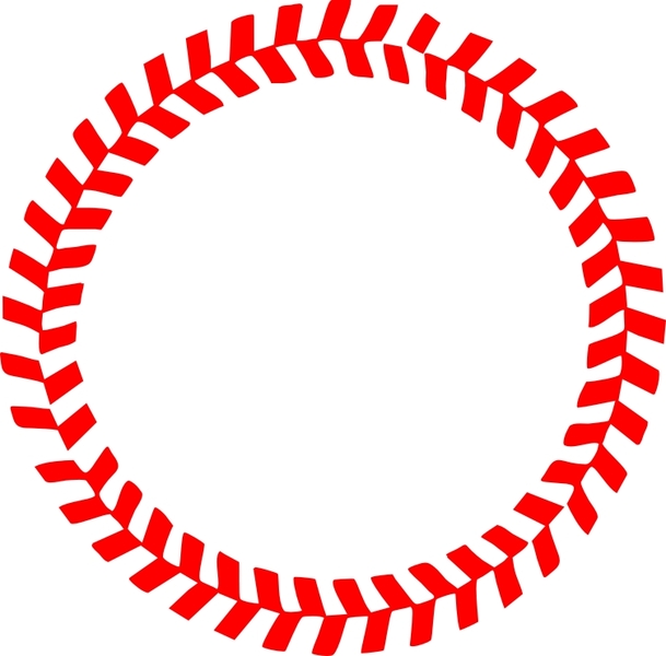 Baseball Stitches in a Circle Vector