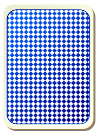 Card backs: grid blue