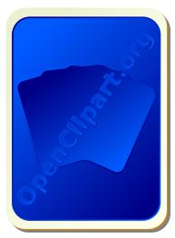 Card backs: silhouette blue