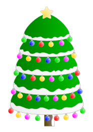 Christmas tree. Arbol de Navidad