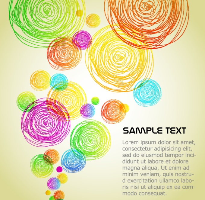 Colourful Circles Background