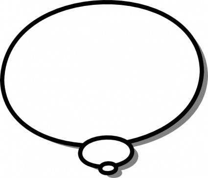 Ellipses Callout Thought Thinking clip art