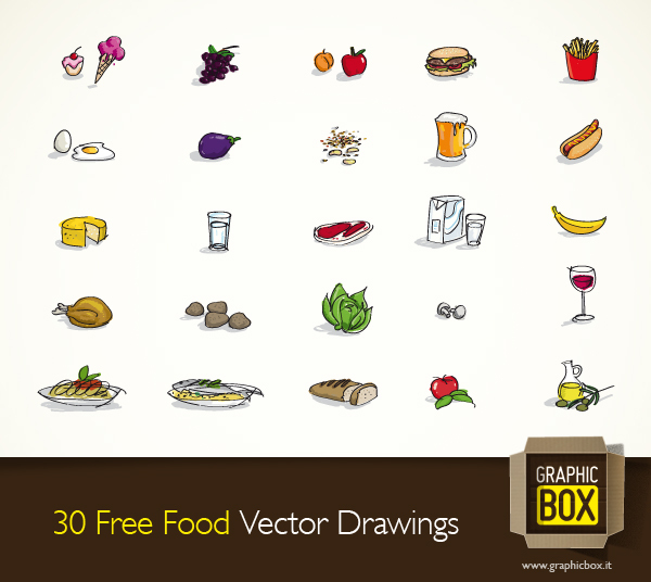 Free Food Vector Drawings