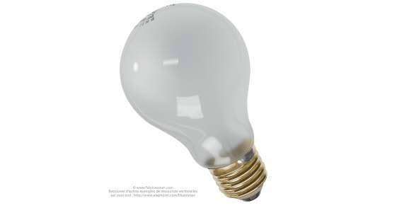 Light bulb free vector