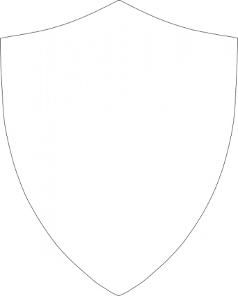 Outline Shield Protection Border Arms Inset