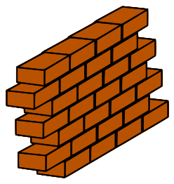 Red brick wall