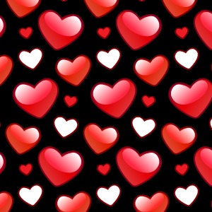 Shiny Valentines Heart Photoshop And Illustrator Pattern
