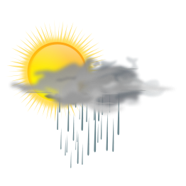 Weather Icon Sun Rain