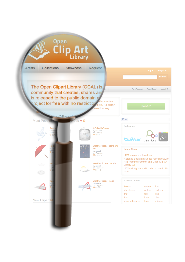 OpenClipArt on Magnifying Glass