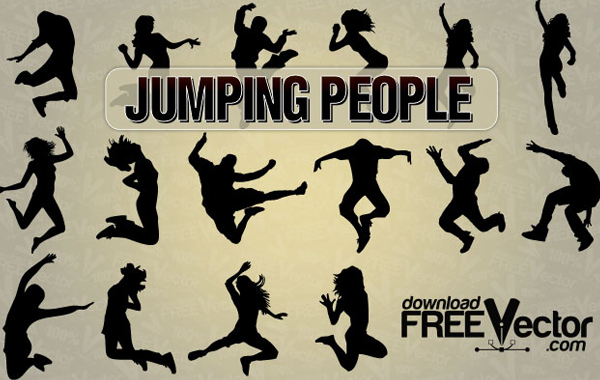 Vector Jumping People