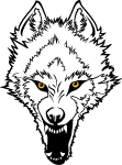 Wolf Predatory Grin Vector